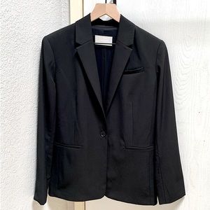 Everlane Black Italian Go Weave Blazer Size 6